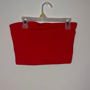 Red crop top